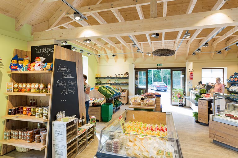 Der moderne Hofladen auf dem Obst- und Gemüsehof Wilms in Kaarst