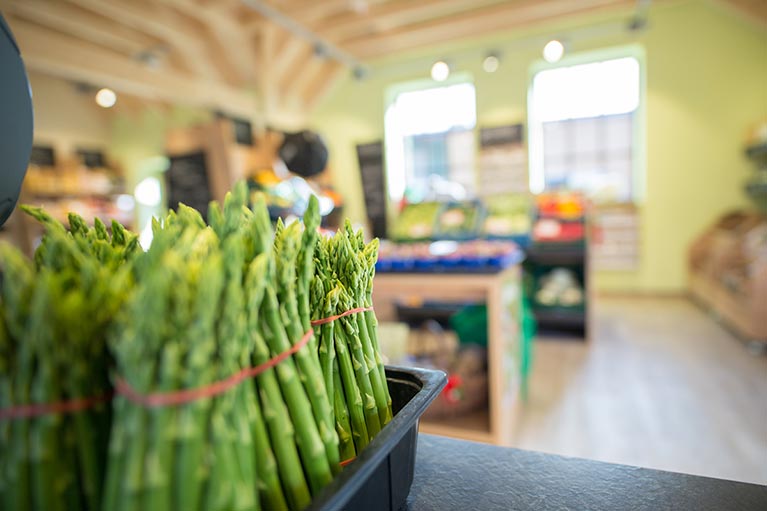 Aromatischer grüner Spargel vom Obst- und Gemüsehof Wilms in Kaarst